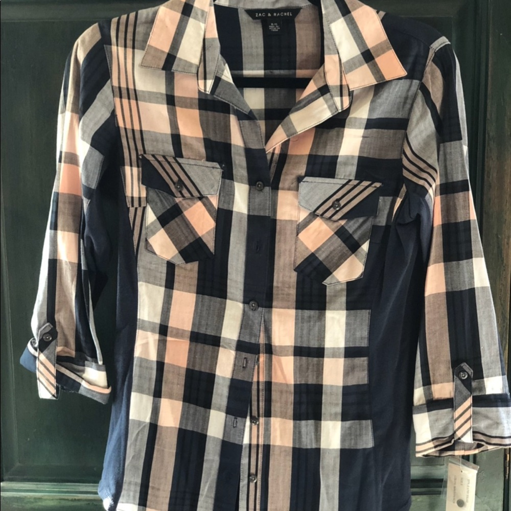 Zac & Rachel plaid shirt